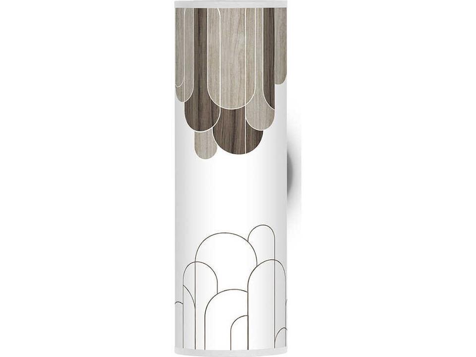 Arch Printed Axel 1-Light Nickel Wall Sconce