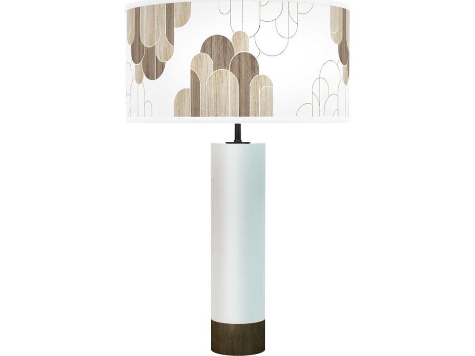 Arch Printed Thad White Buffet Lamp
