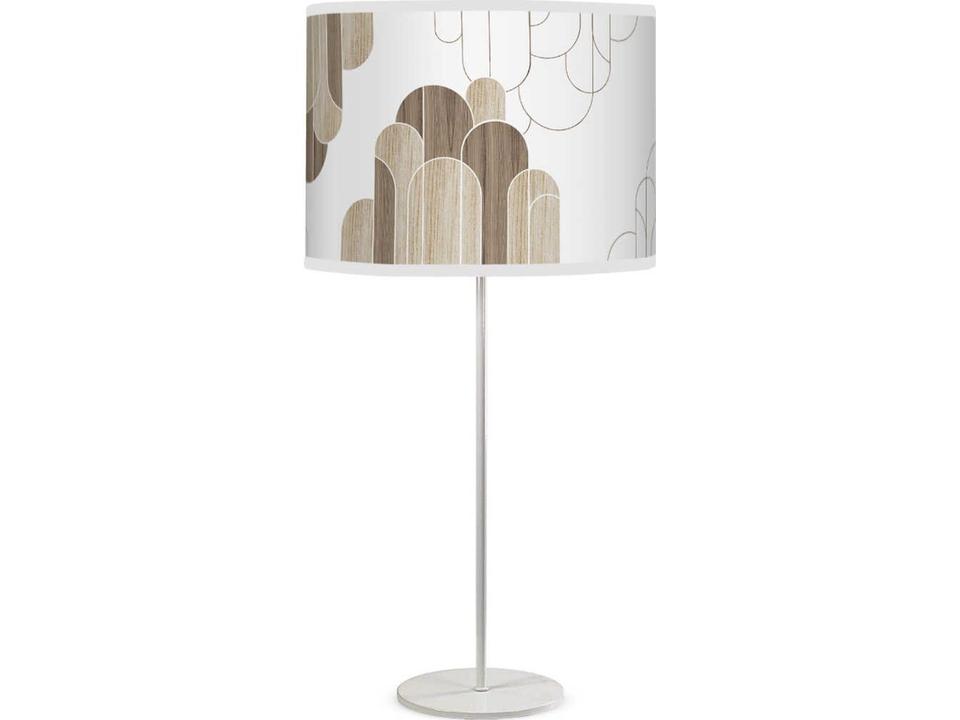 Arch Printed Tyler White Table Lamp