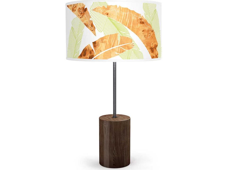 Banana Printed Chuck Green Buffet Lamp