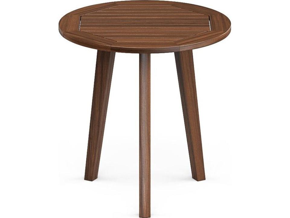 Foundations Ipe 18-Inch Round Side Table