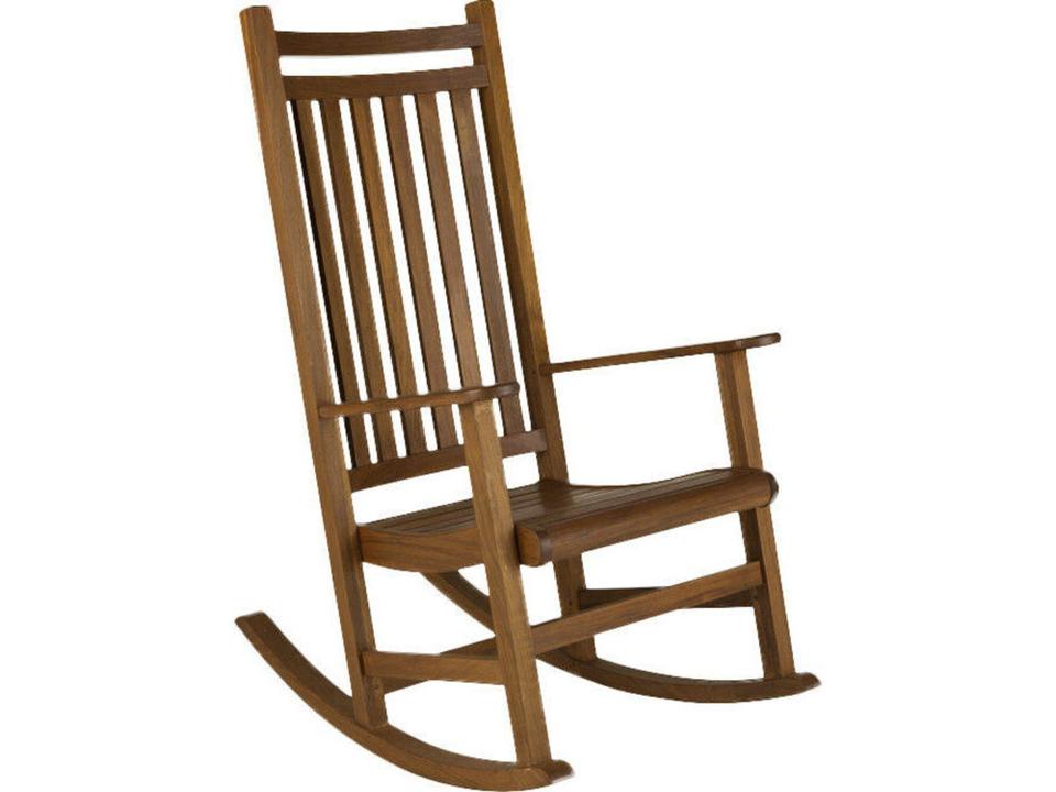 Heritage Ipe Wood Ruby Rocker in Chocolate Brown