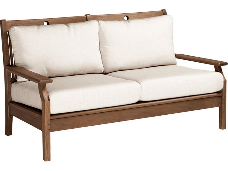 Opal Loveseat Ipe Wood Modern