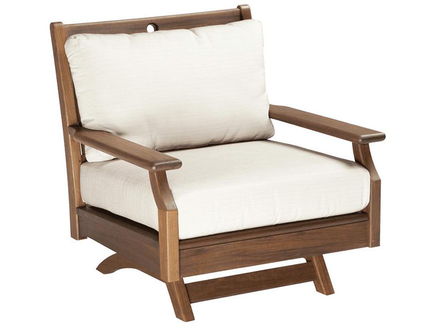 Furniture Opal IPE Swivel Rocker with Hi Back Cushions