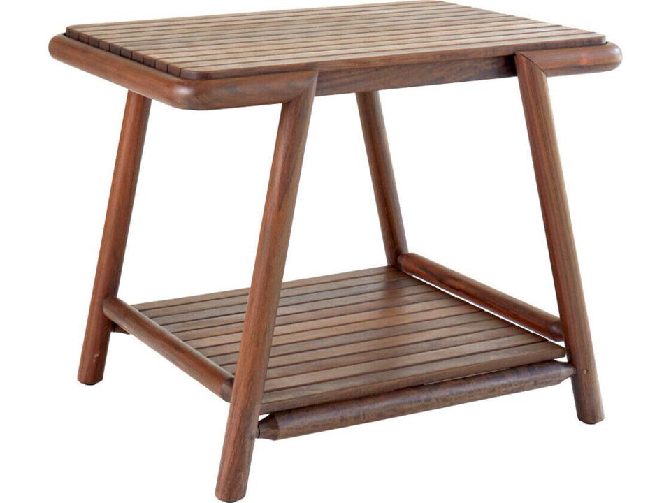 Forte 28 Inch Rectangular Ipe Wood Side Table