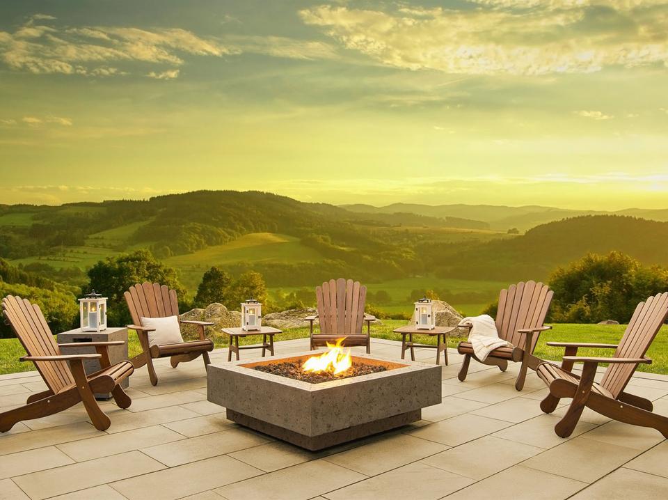 Furniture Heritage IPE Firepit Lounge Set