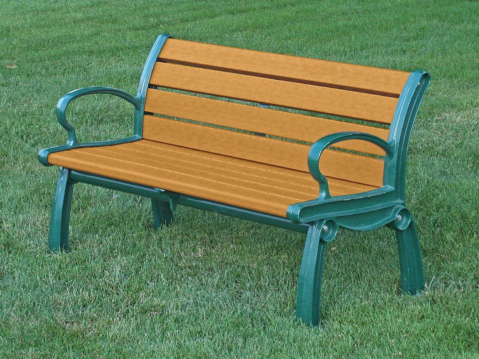 Heritage Cast Aluminum 4 ft. Patio Bench