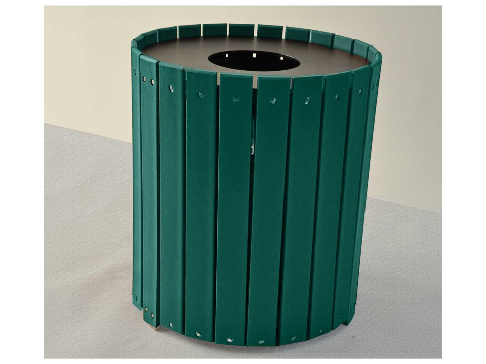 Recycled Plastic Standard Round 55 Gallon Receptacles