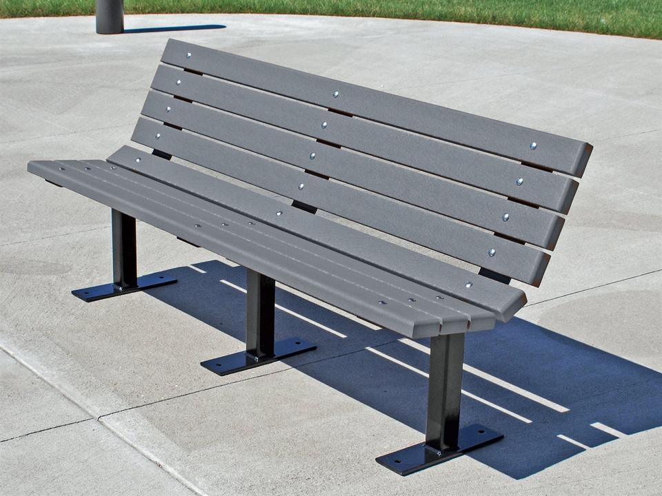 Contour Steel 6 ft. Outdoor Patio Bench