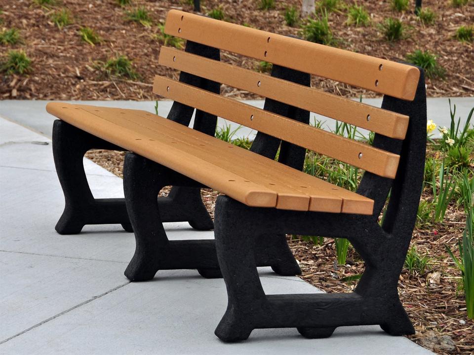 Brooklyn Recycled Plastic 6 ft. Patio Bench