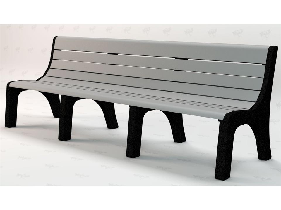 Newport Recycled Plastic 8 ft. Outdoor Bench