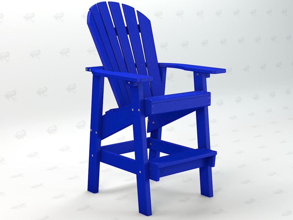 Adirondack Recycled Plastic Clearwater Counter Chair