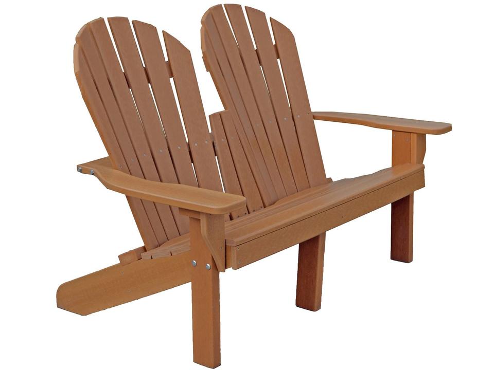 Riviera Recycled Plastic 2-Seat Adirondack