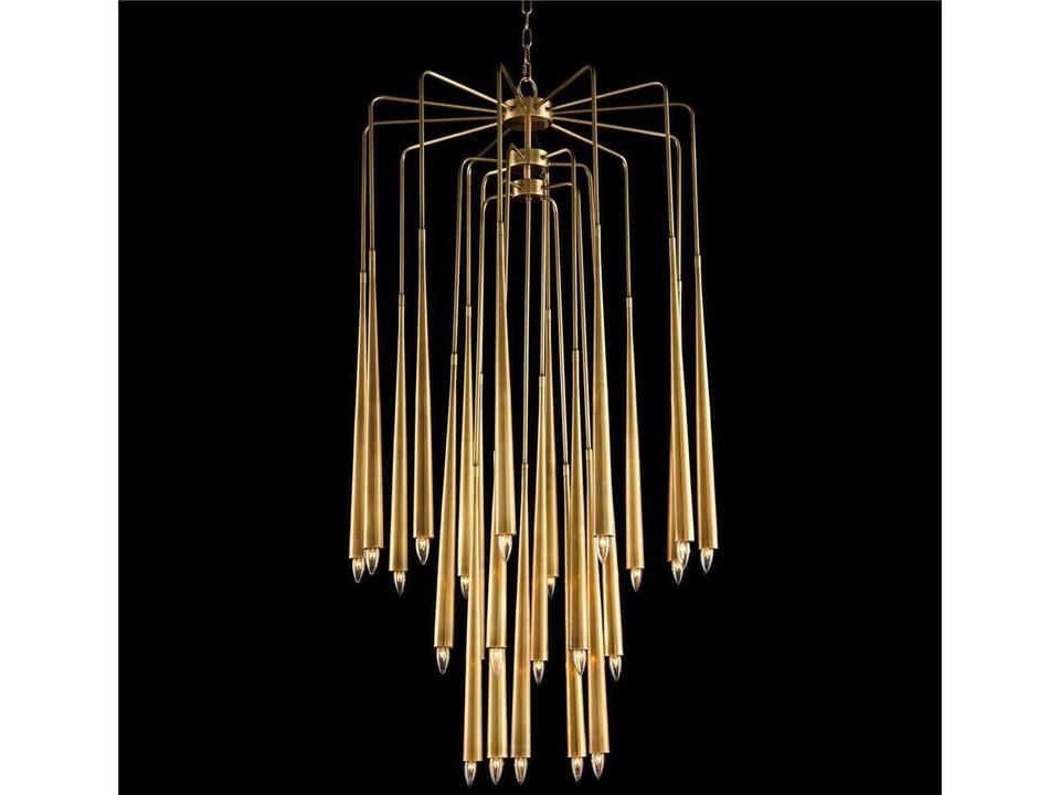 Hans 23-Light Brass Chandelier