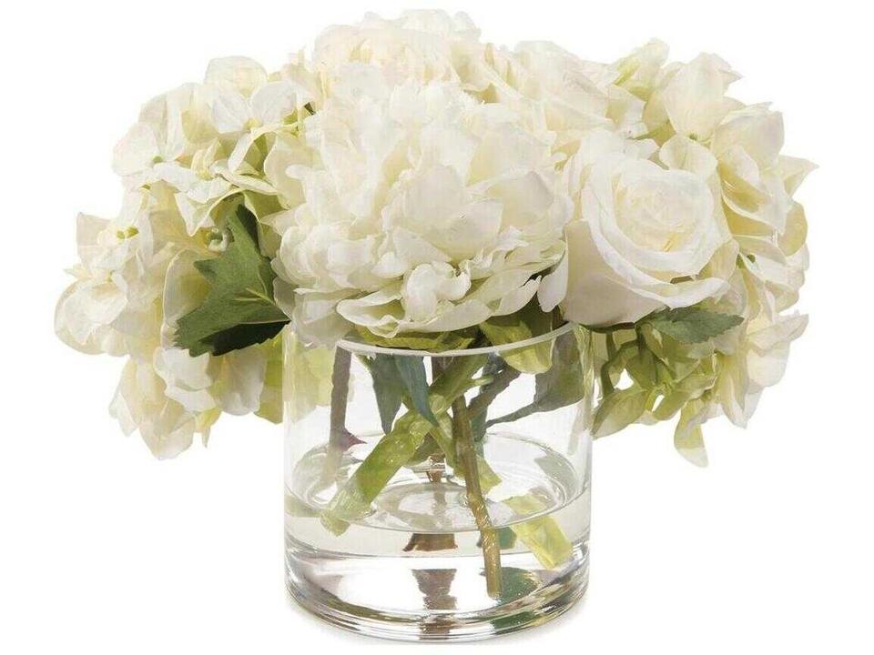Perfection White Annabelle Hydrangea Peony Rose Botanical
