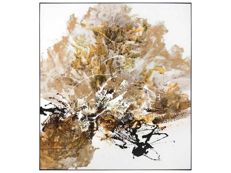 Chen Qi's Gilt and Charcoal Original Oil Painting Wall Art