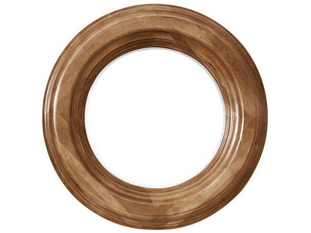 Malibu 26-Inch Round Mirror in Honey Alder