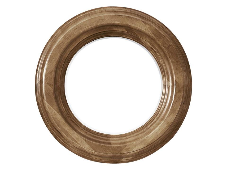 Malibu 26-Inch Round Mirror in Honey Alder