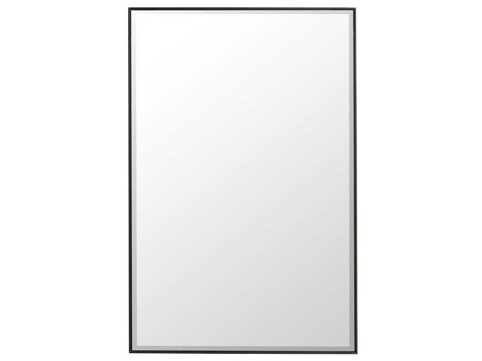 Rohe Rectangular Wall Mirror in Matte Black