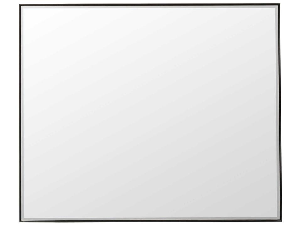 Furniture Rohe Rectangular Mirror in Matte Black