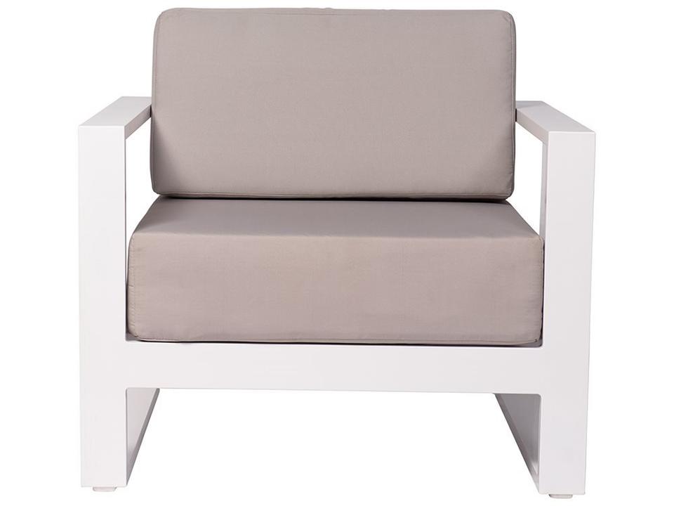Aruba Aluminum Lounge Chair in Cast Silver