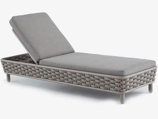 Palma Aluminum Chaise Lounge with Marine Grade Rope