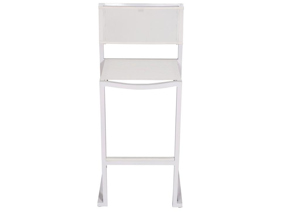 Aruba Sling Aluminum White Bar Stool