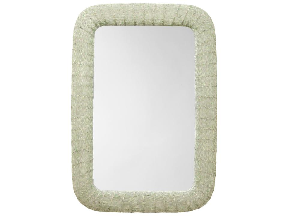Confetti Green Wall Mirror Rectangular