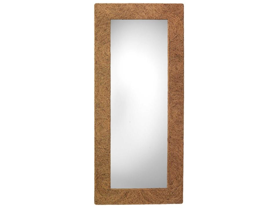 Harbor Natural Seagrass Rectangular Floor Mirror