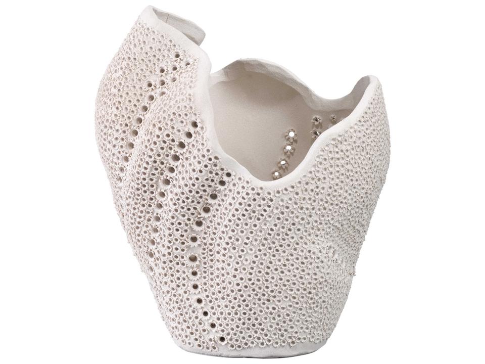 Eclipse Decorative Porcelain Vase Matte White