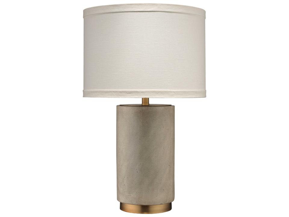 Mortar Ceramic Table Lamp with Sea Salt Linen Shade