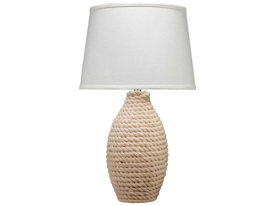 Rope Linen Cream Cone Off White Buffet Lamp