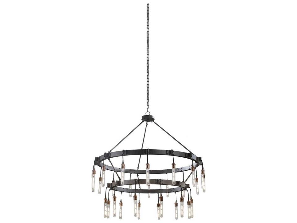 Stuyvesant 28-Light Matte Gun Metal Gunmetal Tiered Chandelier