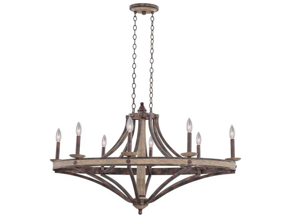 Coronado 8-Light Florence Gold Traditional Candelabra Chandelier