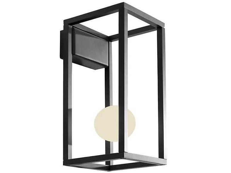 Abachina 1-Light Integrated LED Wall Sconce in Matte Black