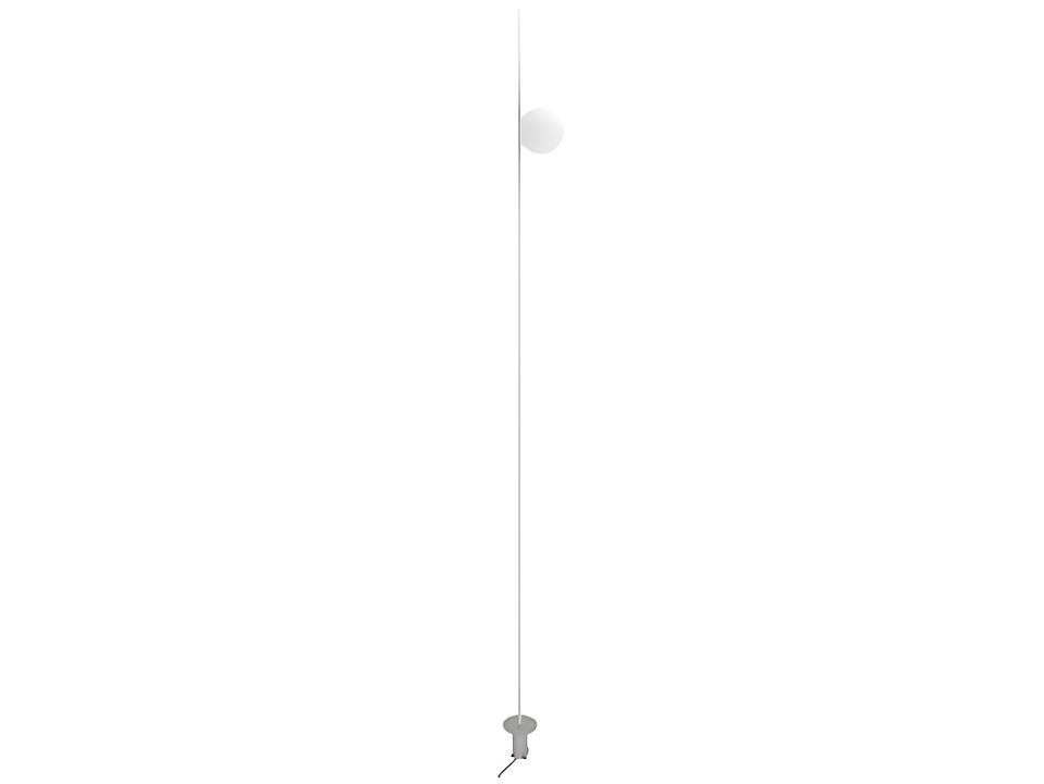 Atmosphere Outdoor Floor Lamp in Matte White Fiberglass and PMMA