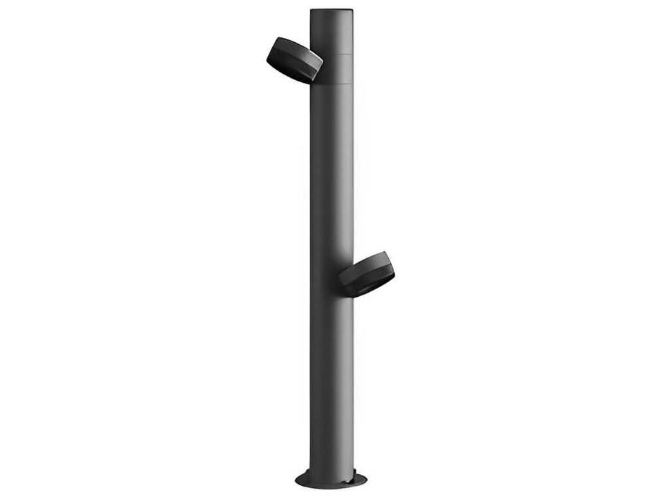 Jaco 21-Inch 2-Light Aluminum Outdoor Floor Lamp in Mineral Brown