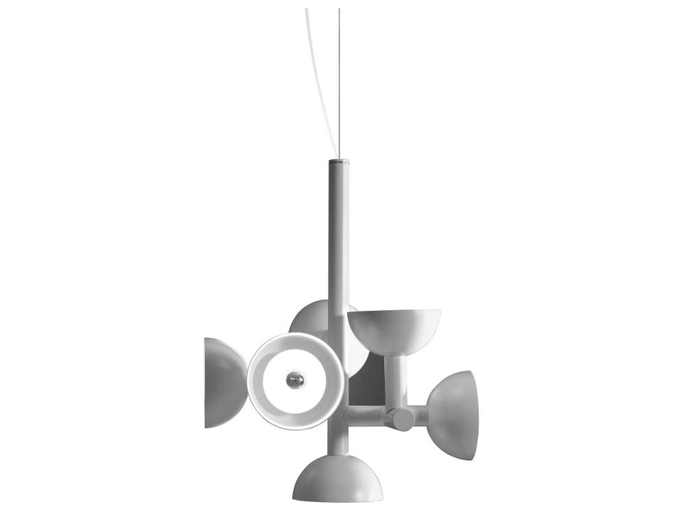 Sibilla 6-Light White Geometric Chandelier
