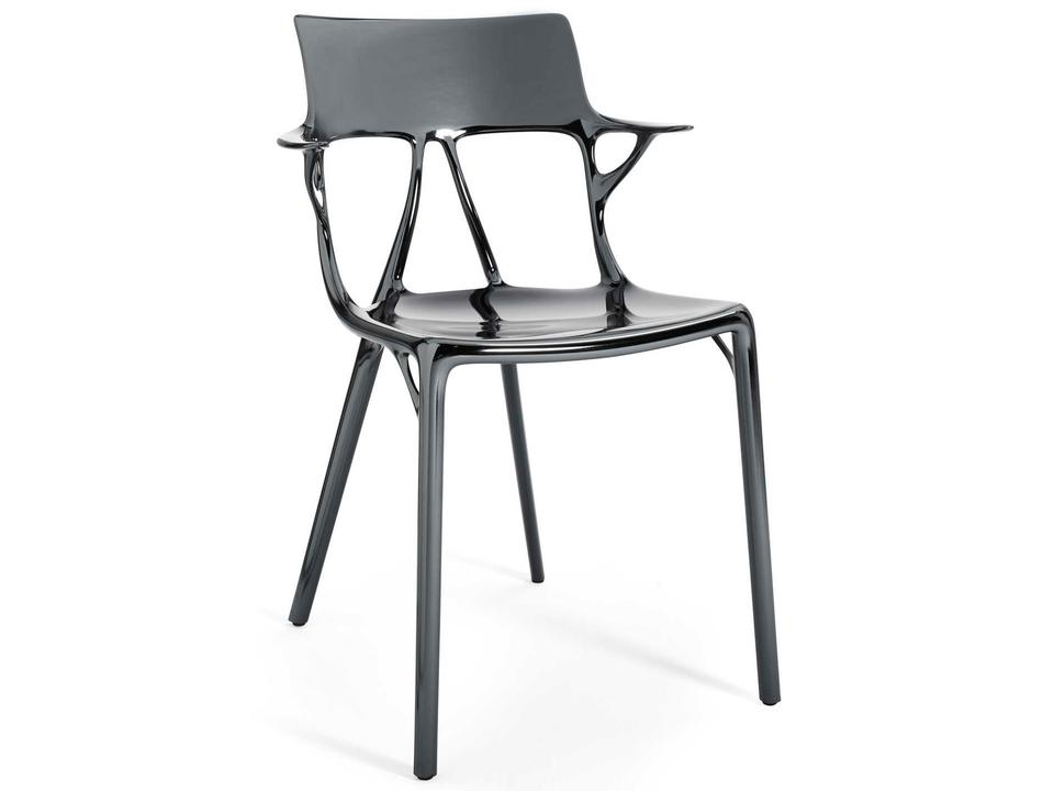 A.I. Titanium Resin Dining Chair (Sold in 2)