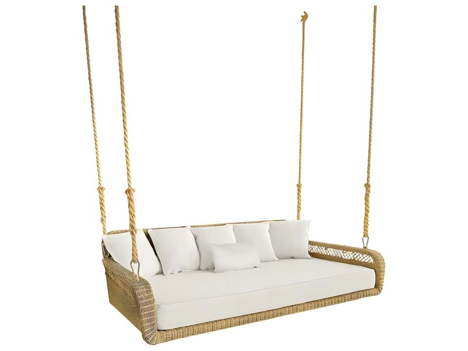Amelia All-Weather Wicker Hanging Daybed