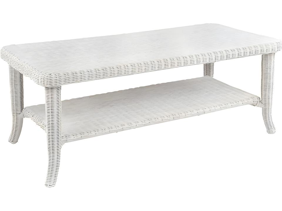 Cape Cod 47 Inch Wicker Rectangular Coffee Table