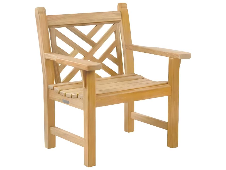 Chippendale Teak Lounge Chair