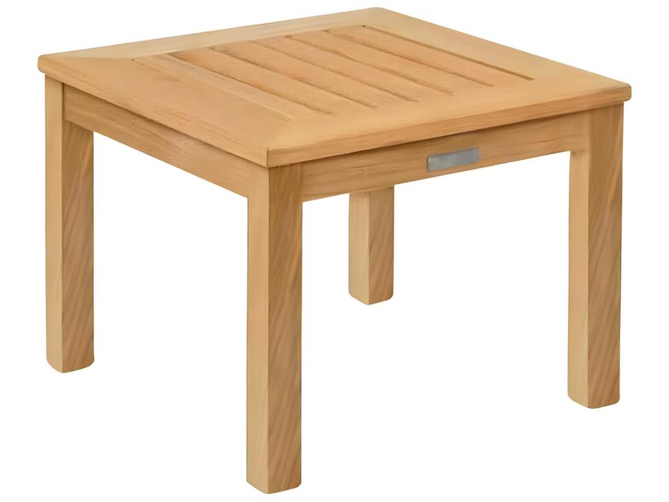 Classic 20-Inch Square End Table in Grade A Teak