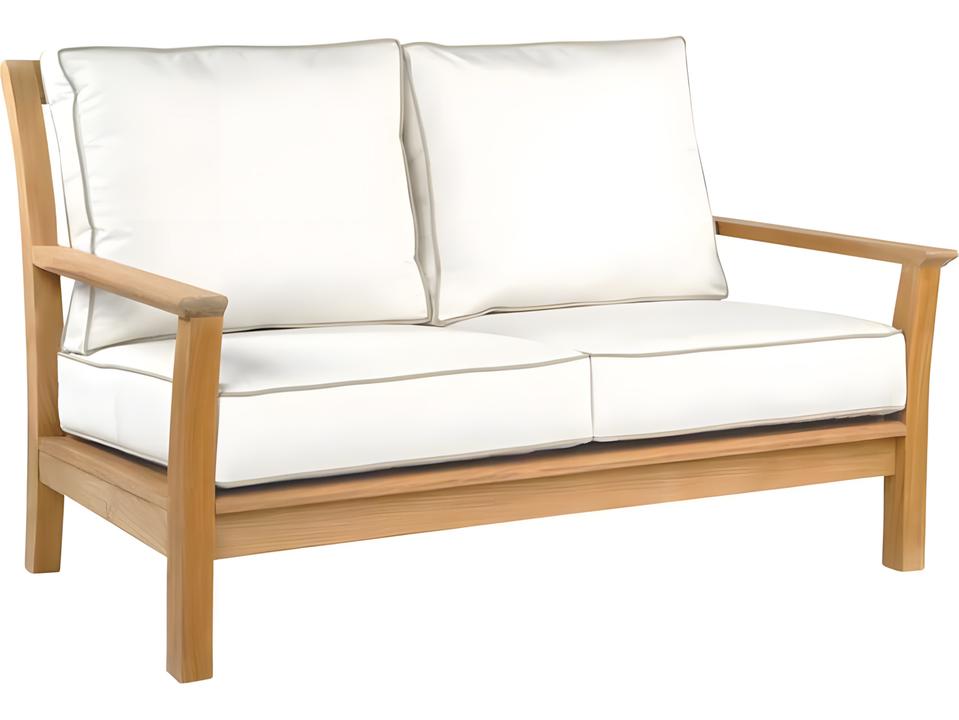 Chelsea Teak Cushion Loveseat Deep Seating Settee