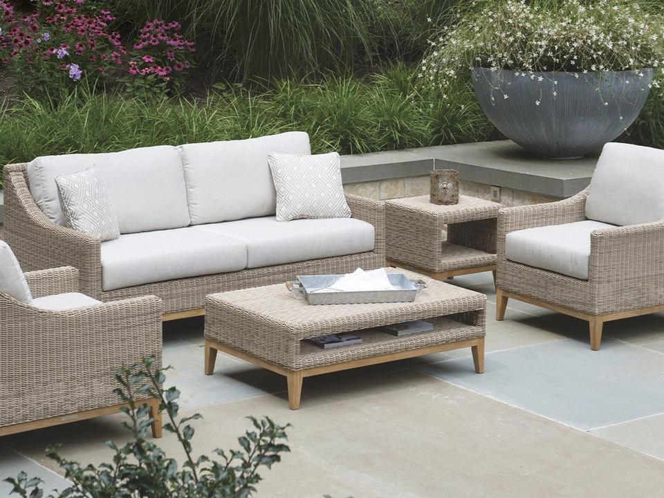 Frances Teak Cushion Lounge Set