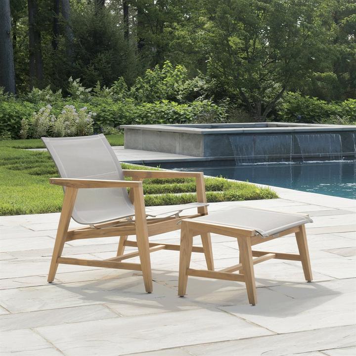 Marin Teak Sling Lounge Set