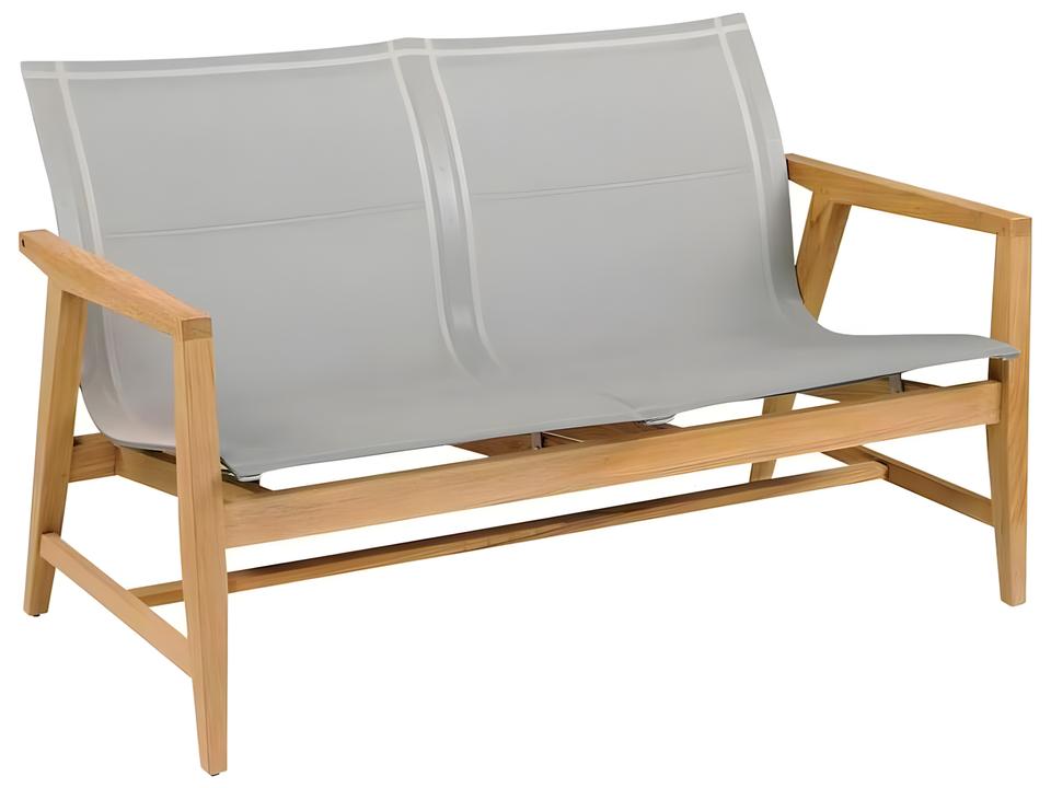 Marin Teak Sling Loveseat