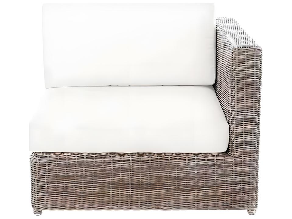 Sag Harbor Modular Wicker Left or Right End Lounge Chair