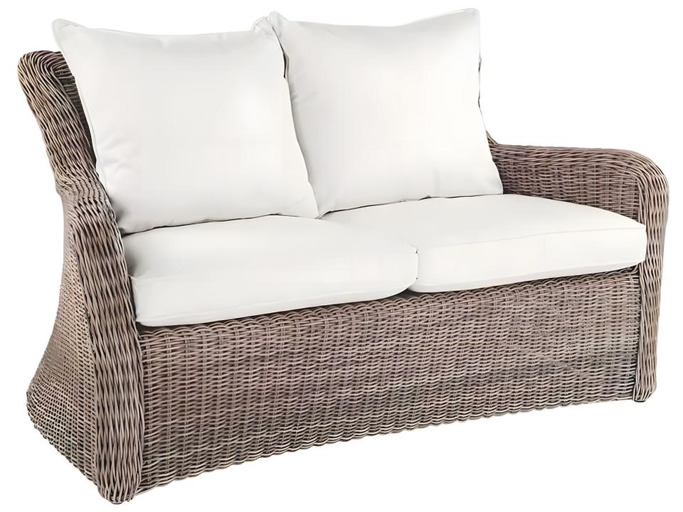 Sag Harbor Wicker Cushion Loveseat