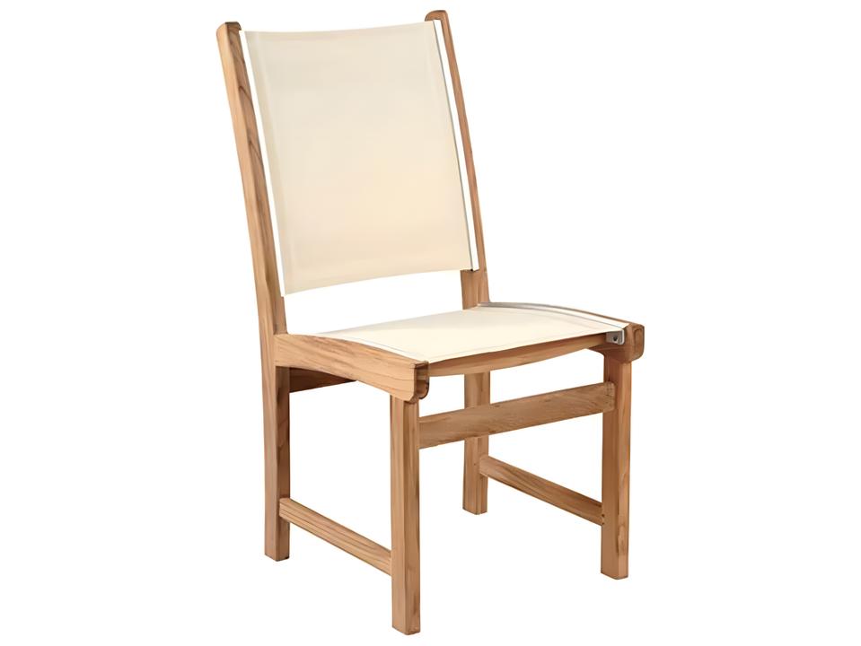 St Tropez Teak Sling Dining Side Chair